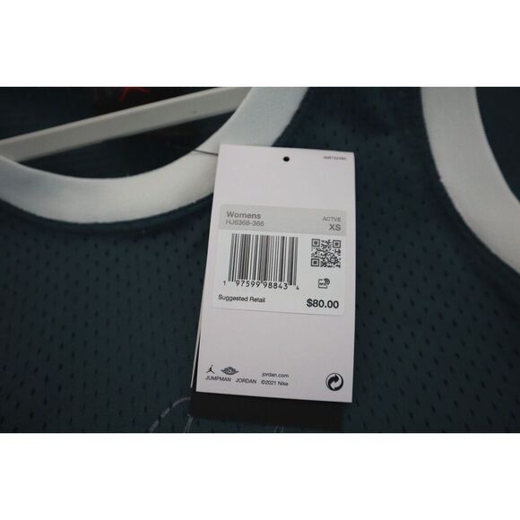 Nike Air Jordan HJ6368-366 Women's Sz XS Green Heritage Jumpman Jersey Dress - Picture 5 of 13